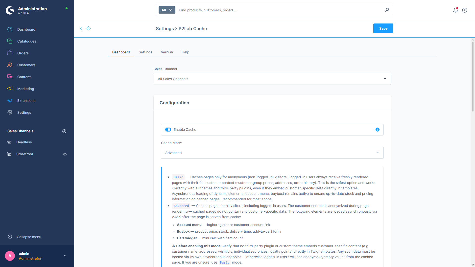 P2Lab Cache screenshot 2